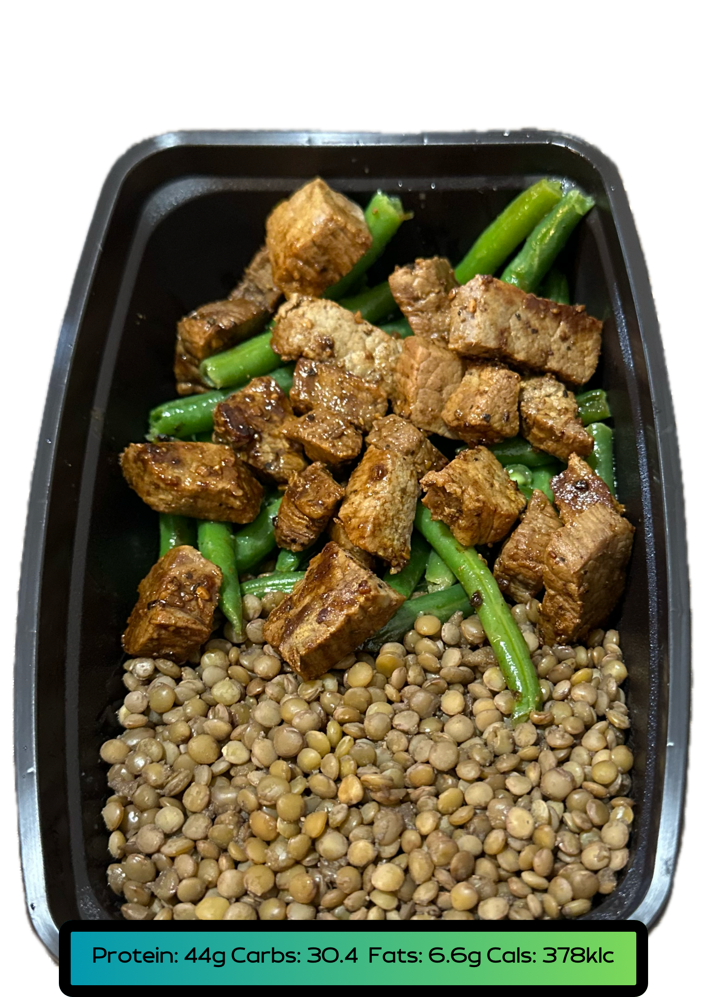 Lean Meat 5.2oz, Carbs 5.2oz, Veggies 2.1oz