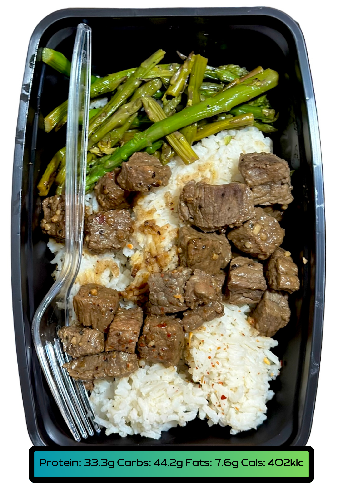 Lean Meat 5.2oz, Carbs 5.2oz, Veggies 2.1oz