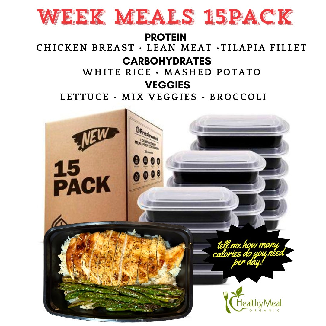 Week Meals 15PACK + personalized diet